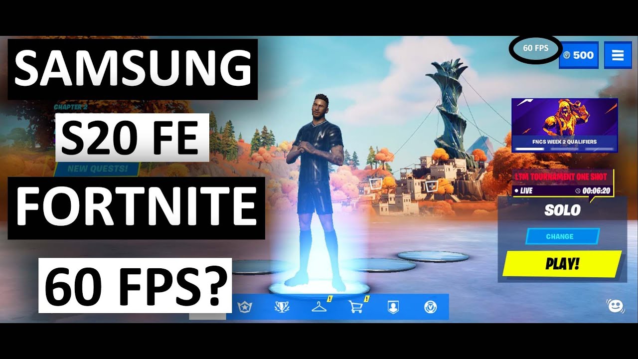 So how is Fortnite's new 60 FPS feature on the Samsung Galaxy S20 FE? | Azaad's Gaming |