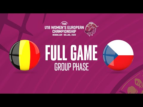 Belgium v Czech Republic | Full Basketball Game | FIBA U18 Women's European Championship 2022