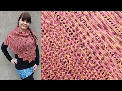 Knitting a triangular scarf *Schnucki* ❤️ SIMPLE easy