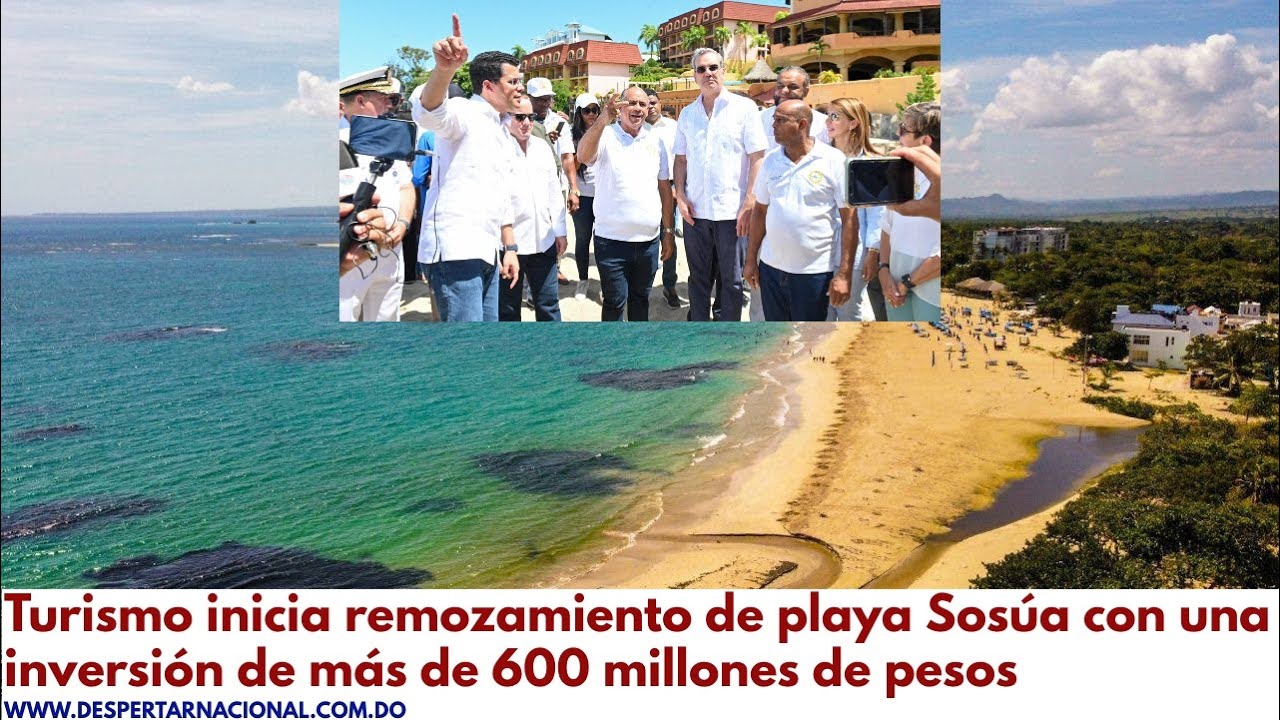 Turismo inicia remozamiento de playa Sosúa con una inversión de más de 600 millones de pesos
