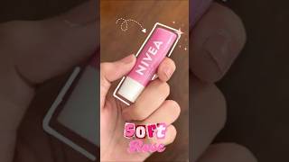 Nivea Lip Balm 🌸 | Soft Rose | Quick Swatch &amp; Shade Look #lipbalm