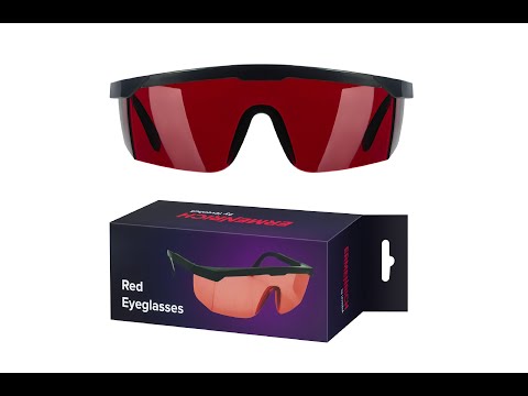 Очки лазерные Ermenrich Verk RG30, красные