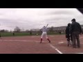 Abby - Homerun - High School Softball April 2016