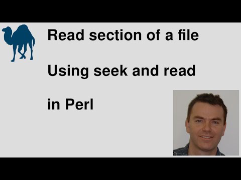 Read a section of a file using Perl