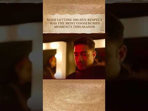 MAHI GETTING HIS DUE RESPECT WAS THE MOST GOOSEBUMPS MOMENTS THIS SEASON #music #bandishbandits