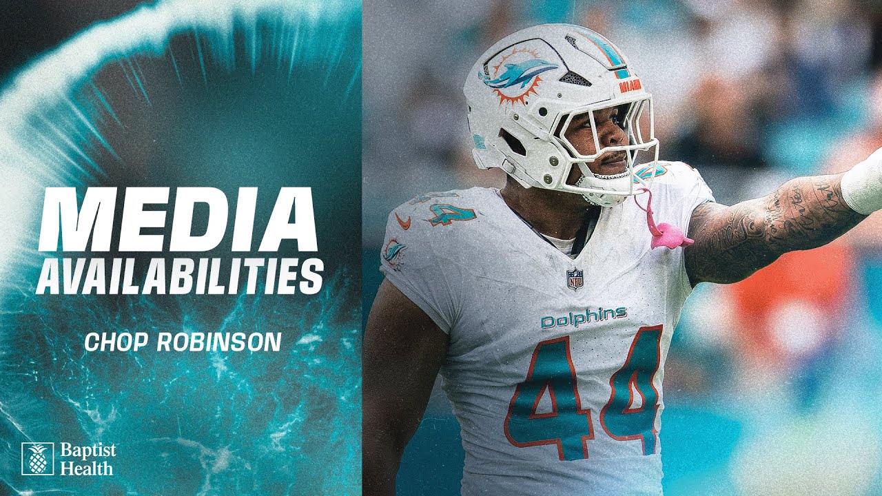 Chop Robinson meets with the media | Miami Dolphins