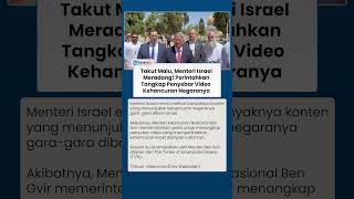 Tak Mau Terlihat Kalah Dibom Iran, Menteri Israel Minta Polisi Tangkap Penyebar Video Kehancuran