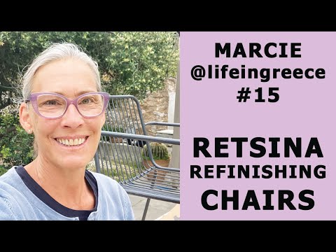 Retsina Greek Wine & Metal Chair Refinishing Project