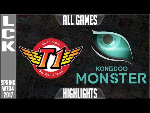 SKT vs Kongdoo Monster Highlights All Games - LCK Week 7 Day 4 Spring 2017 SKT vs KDM All Games
