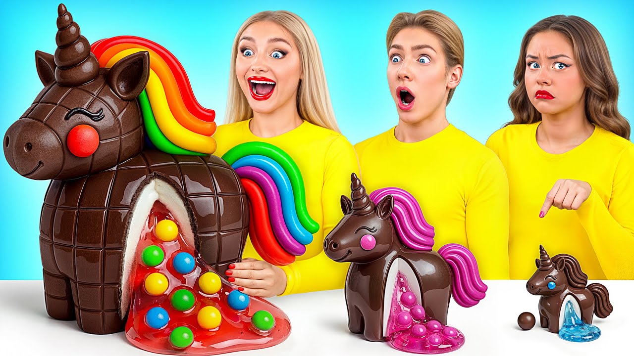 大・中・小フードチャレンジ | 面白い食べ物のトリック Multi DO Challenge