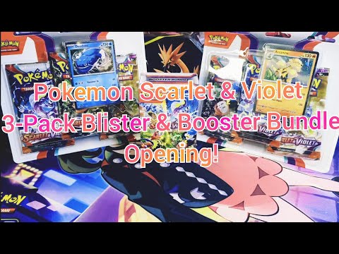 Pokemon Scarlet & Violet: 3 Pack Blisters & Booster Bundle Opening!