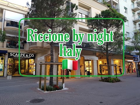 🌃Riccione beach city by night - Italy🇮🇹