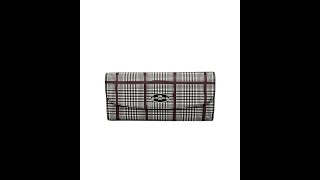 จำหน่ายกระเป๋าสตางค์  COACH GLEN PLAID SOFT WALLET (BLACK) F53731 by usa2bkk