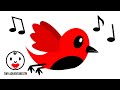 Baby Sensory Relaxing Flying Bird To Calm Newborn Black White Red
