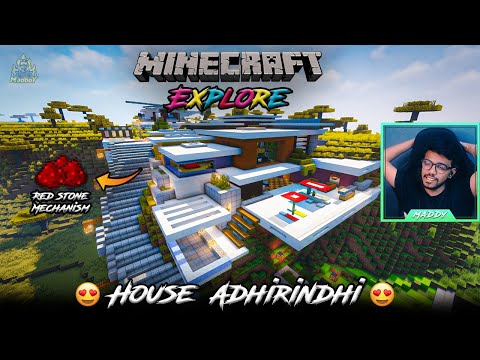 Redstone Piston House 😍 | RedStone Builds | Minecraft Explore | in Telugu | Maddy Telugu Gamer