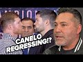 DE LA HOYA SAYS CANELO REGRESSING WITH RYDER FIGHT! TALKS WORRY WITH GARCIA REHYDRATION CLAUSE