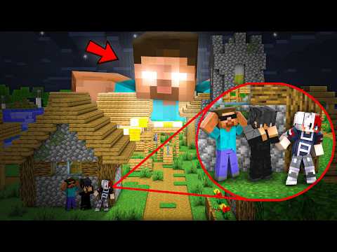 HEROBRINE Attacked Our World In Minecraft!! 😱 Ft. @junkeyy
