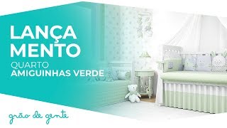 Quarto de Bebê Amiguinhos Verde - Grão de Gente