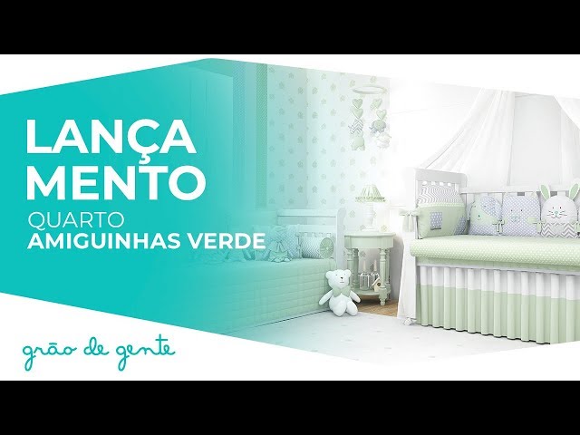 Quarto de Bebê Amiguinhos Verde - Grão de Gente