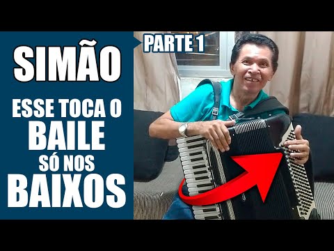 SANFONEIRO SIMÃO sendo TESTADO tocar FORRÓ SOLADO só nos BAIXOS da SANFONA - PARTE 1