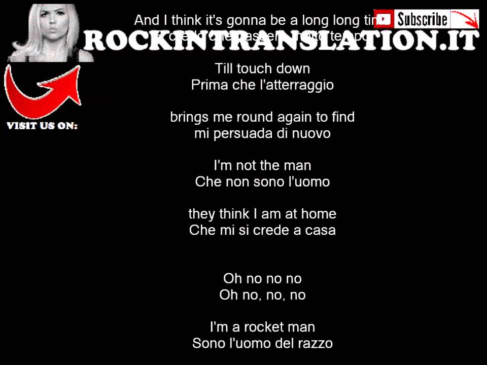 Elton John - Rocket Man con testo e traduzione in italiano simultanea
