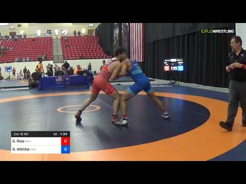 2018 Marine Corps US Open/Senior Men's Greco-Roman 77 Con 16 #2 - Giusseppe Rios (NMU-) Vs. Ryan W