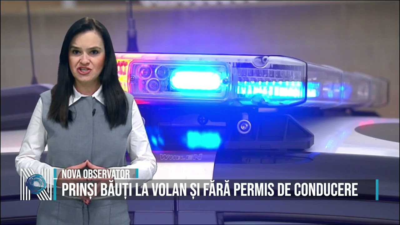 Prinși băuți la volan și fără permis de conducere