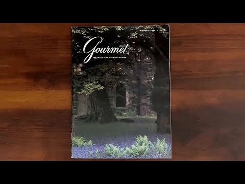 Gourmet August 1980 Summer Luncheons | ASMR Magazine Flip Through