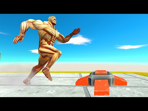 MONSTERS RUNNING THE STAIRS WITH MINES - Animal Revolt Battle Simulator