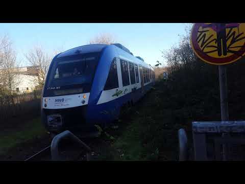 Bahnhof Duisburg Ruhrort Einfahrt des RB36
