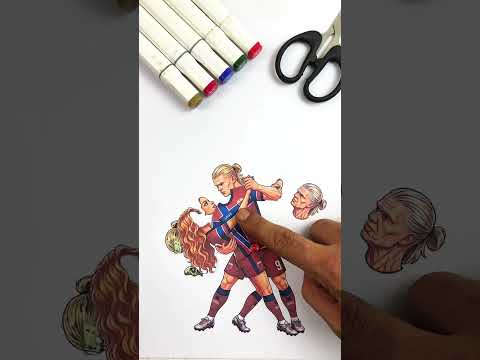 HALAND X SHAKIRA GUESS WHICH ONE IS CORRECT ?? #haland #fifa #art