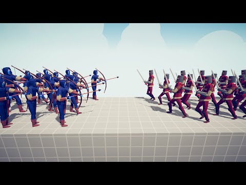 50x Arrow Archer vs 50x Sword Units - Totally Accurate Battle Simulator TABS
