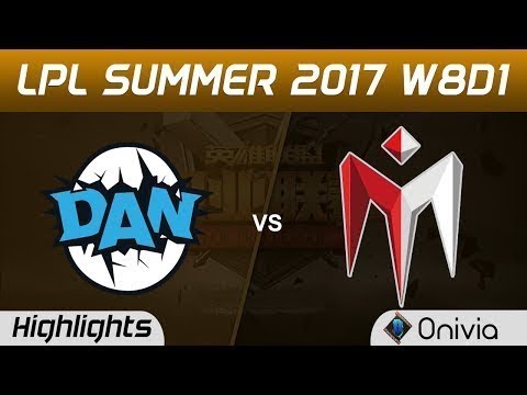 DAN vs IM Highlights Game 1 LPL SUMMER 2017 DAN Gaming vs I May by Onivia