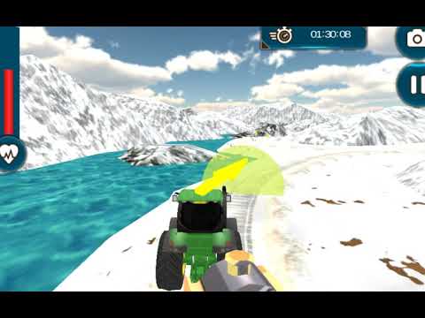 Chained Tractor Towing Rescue