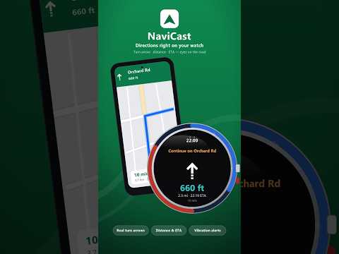 Maps on smartwatch – NaviCast video thumbnail