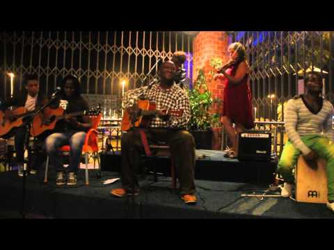 Pontiano performing with Pink Blues