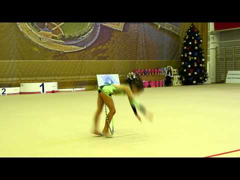 19.12.2014 - СПБ - Соревнования СДЮШОР ЦХГ "Жемчужина" - Валерия Крикливая - Обруч - 2005