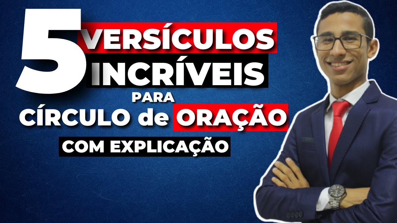 😱MELHORES 5 VERSÍCULOS INCRÍVEIS PARA CÍRCULO DE ORAÇÃO [ COM EXPLICAÇÃO ] - Por deyvyd Oliveira