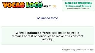 Video thumbnail for balanced force