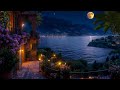 Dreamy Italian Coastal Escape Romantic Night By The Sea Under A Starry Sky And Full Moon