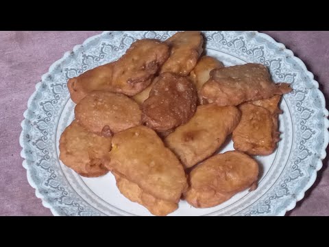 Cumin Banana Fried Fritters / Dinner Recipes / Wheat Recipes / Banana Recipes / Egg Recipes 1754
