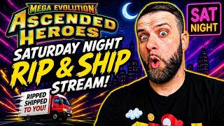 ⚡ Saturday Night Pokémania! LIVE Rip & Ship + Huge Pulls And GIVEAWAY!