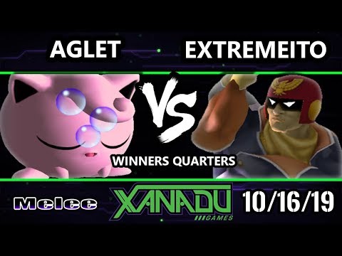 S@X 324 SSBM - Aglet (Jigglypuff) Vs. extremeito (Captain Falcon) Smash Melee Winners Quarters