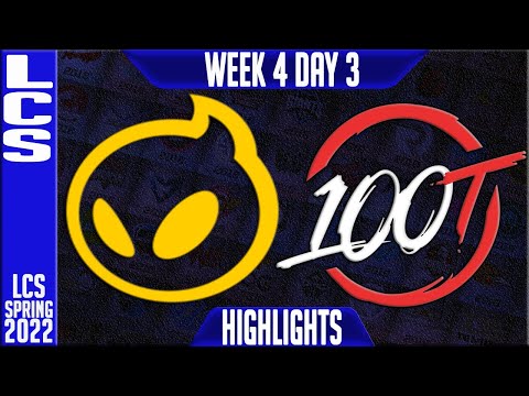 DIG vs 100 Highlights | LCS Spring 2022 W4D3 | Dignitas vs 100 Thieves