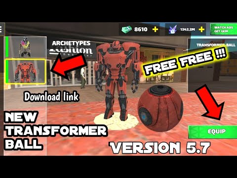 🔥New Red Car Ball Transformer in Rope hero vice town 🔥