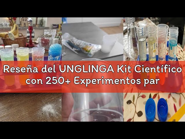 Vídeo relacionado con UNGLINGA Kit Científico con 250+ Experimentos para Niños, Kit de Ciencias Juego de Química Laboratorio Set, Volcán, Juguete CTIM Educativo Ideas de Regalo de Cumpleaños