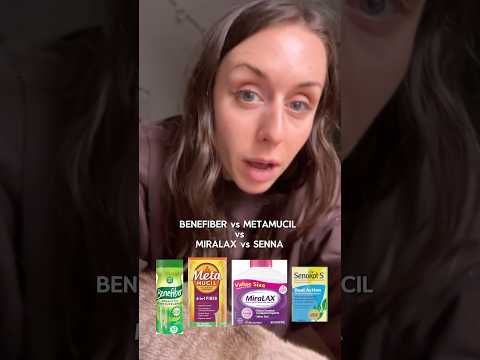 Metamucil vs Benefiber fiber supplement, Miralax vs Senna! 💩 #fiber