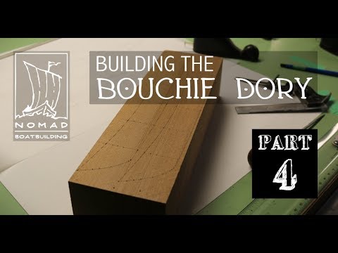 Building the Bouchie Dory Part 4 - Carving a scale half model