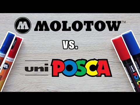 WHICH PAINT MARKER IS THE BEST?!? || Molotow vs. Uniposca