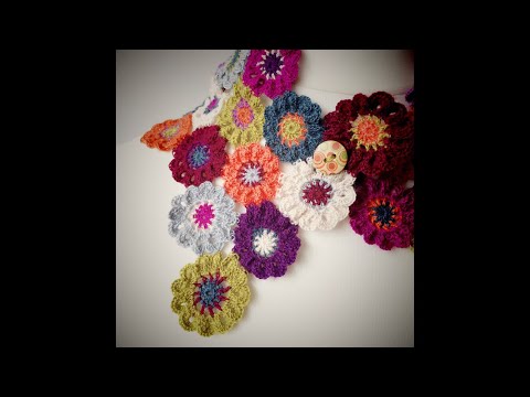 Tutoriel crochet: la Fleur japonaise au crochet -  leçon 3